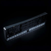LED rampe Strands Lighting Division NUUK E-Line Duo med nummerpladeholder 8793 lm - ekstra lys - produktbillede forfra