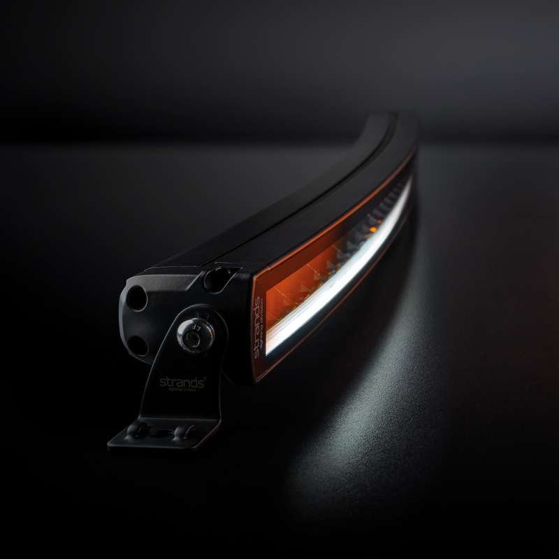 LED rampe Strands Siberia SRC 22" 4500 lm - rav/hvid - nærbillede detaljer | Strands Lysafdeling