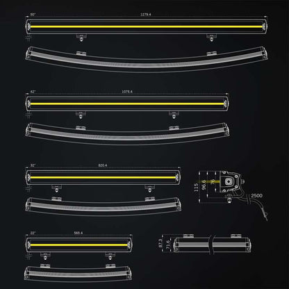 LED rampe Strands Siberia XP DRC 22″ – 13030 lm – gul/hvid – i brug | Strands Lysafdeling