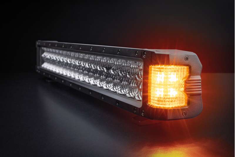 LED rampe Strands Yeti Side Shooter 24" - 7286 lm arbejdslys - produktbillede forfra | Strands Lighting Division