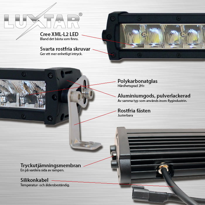 ® Ledramp X10 – Spot – 5 127,5 – 74,4W – LUXTAR – i brug | LUXTAR
