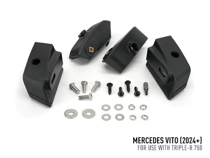 nærbillede af detaljer og materialer i Led-rampesæt Triple – R 750 Elite Mercedes Vito 2024+, Lazer – Lazer