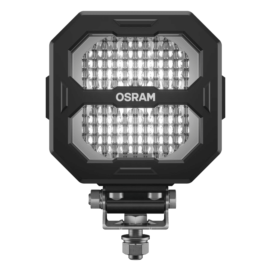 produktbillede forfra, der viser LEDkørende arbejdslys Cube PX2500 Flood – OSRAM