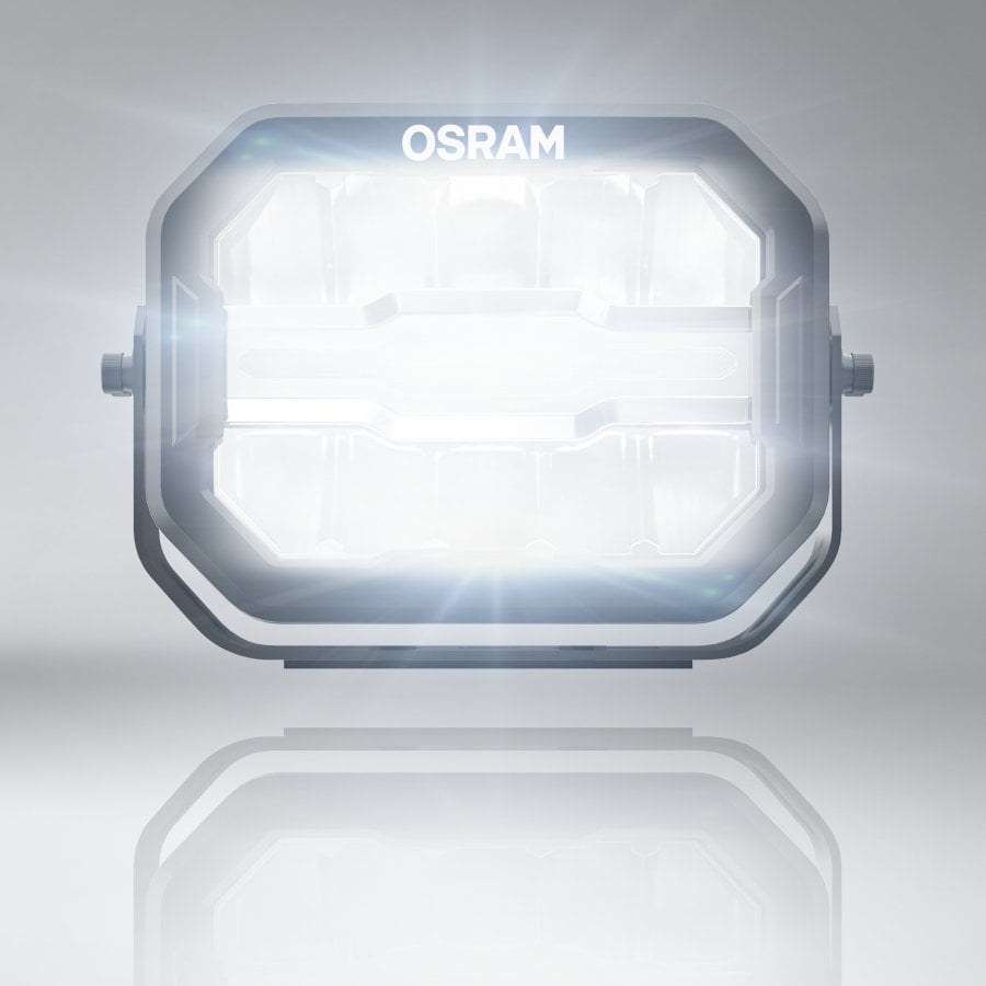 nærbillede af detaljer og materialer af LEDriving CUBE MX240 – CB – OSRAM