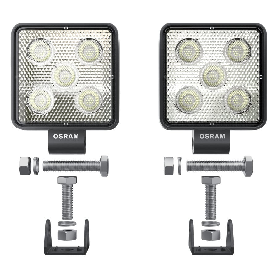 emballage og tilhørende tilbehør til LEDriving CUBE VX70 – WD – OSRAM