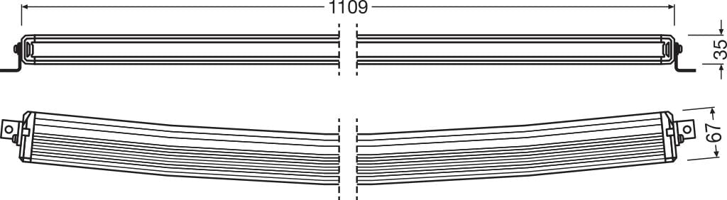 LEDriving Curved Ledbar VX1000 – CB SR – SM – ekstra billede | OSRAM