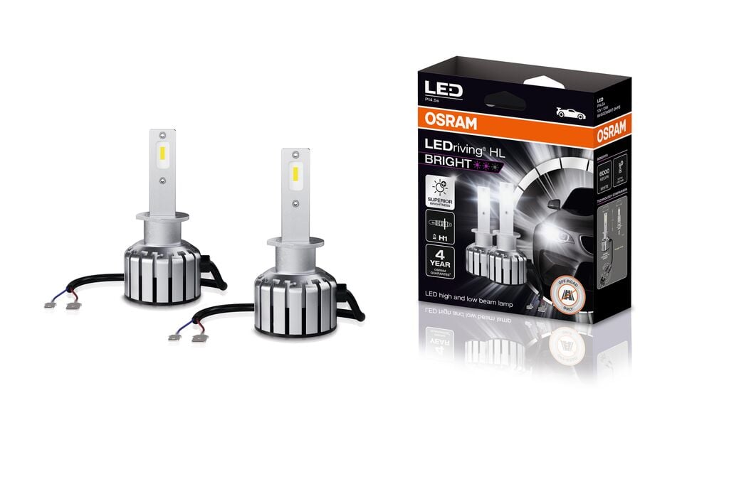 LEDriving HL BRIGHT H1 – produktbillede forfra | OSRAM