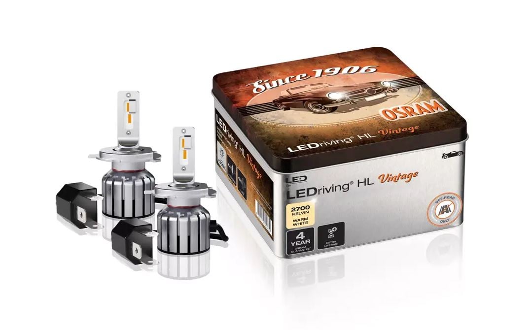 LEDriving HL VINTAGE H4/H19/R2 - produktbillede forfra | OSRAM