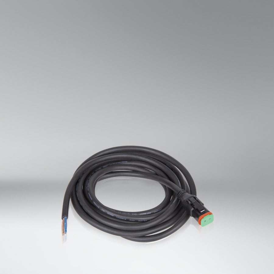 nærbillede af detaljer og materialer af LEDriving Cable 3 meter DT stik - OSRAM