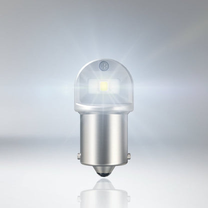 LEDkørende LED-lampe SL R5W – BA15S – Hvid – nærbillede detaljer | OSRAM
