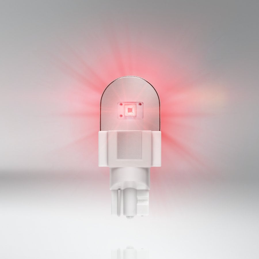 LED-kørsel LED-lampe SL W16W – T15 Rød – nærbillede detaljer | OSRAM