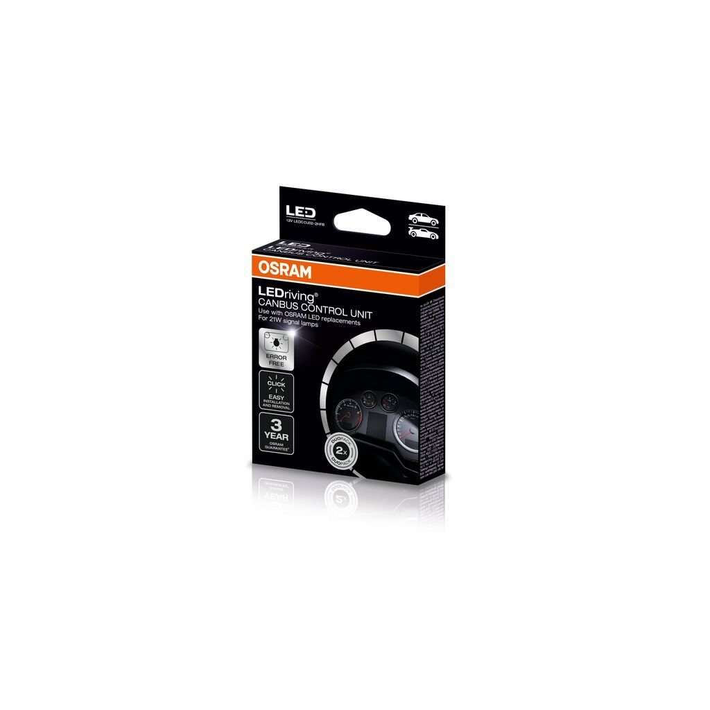 LEDriving LEDriving Street Legal CANBUS CONTROL UNIT 21W (2 – pakke) – emballage og indhold | OSRAM