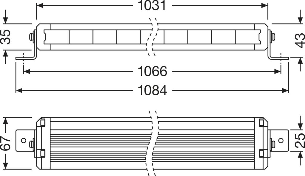 produktbillede 11 af LEDriving LIGHTBAR FX1000 – CB SM – OSRAM