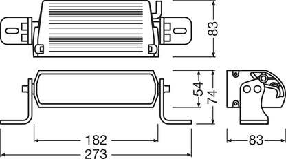 supplerende produktbillede af LEDriving LIGHTBAR FX125 – SP GEN 2 – SPOT – OSRAM