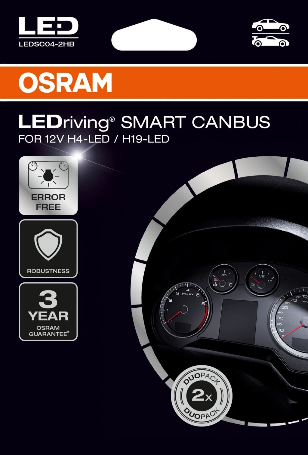 LEDriving SMART CAN BUS H4/H19 – i brug | OSRAM