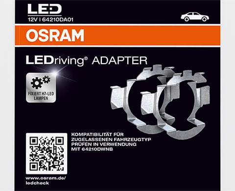 LEDriving Street Legal Adapter 01 – emballage og indhold | OSRAM