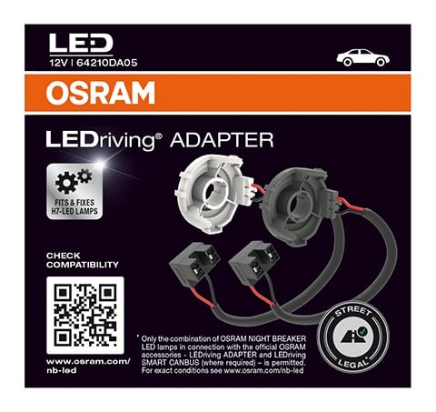 LEDriving Street Legal Adapter A05 - Dimensioner Specifikation | OSRAM