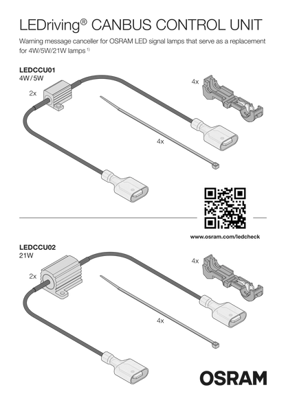 LEDriving LEDriving Street Legal CANBUS STYREENHED 5W (2 – pakke) – dimensionsspecifikation | OSRAM