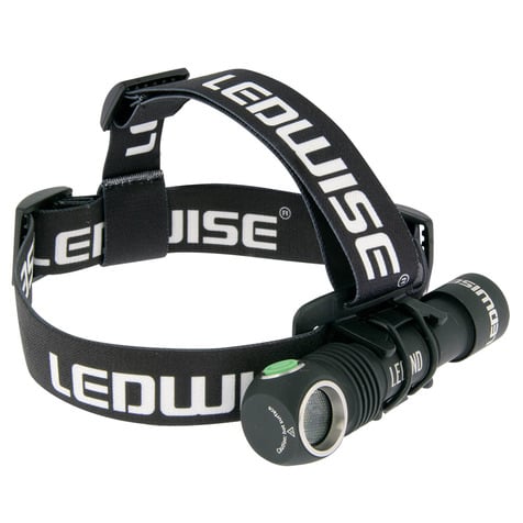 produktbillede fra forsiden viser Ledwise Legend lommelygte Kold – Hvid – LEDWISE