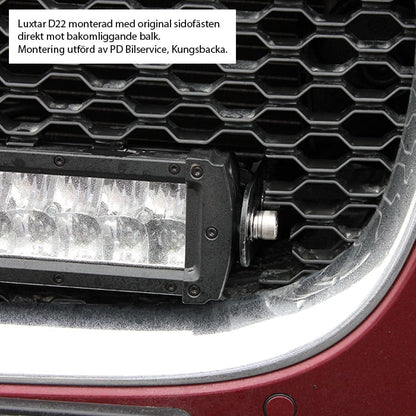 LED extraljus ® D-Serie Sidofäste – LUXTAR – produktvy från sidan | LUXTAR