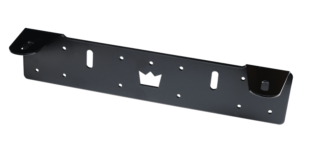 Extraljusfäste Svart 2 - 225mm – Long fixpoints – LUXTAR – produktbild framifrån | LUXTAR