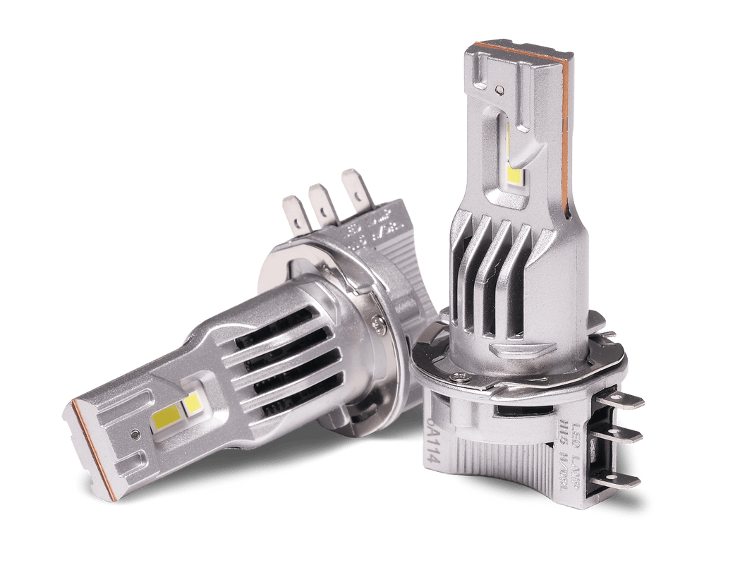 LED-lampe H15 Skywarp – 4500 lm (High Beam) / 2100 lm (DRL) – 45W (High Beam) / 20W (DRL) – LUXTAR – produktbillede forfra