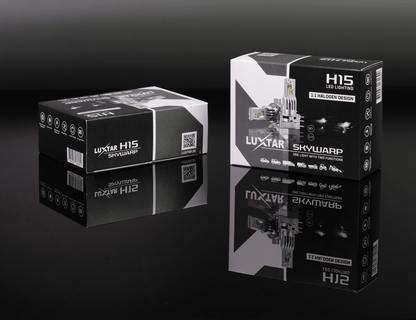 LED-pære H15 Skywarp – 4500 lm (High Beam) / 2100 lm (DRL) – 45W (High Beam) / 20 W (DRL) – LUXTAR – tilbehør og dele
