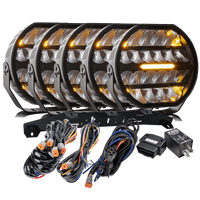 LED ekstra lys Stellar Sort RAD5 >>CANBUS<< – 12.200 lm – 16.480 lm – LUXTAR – produktbillede forfra | LUXTAR