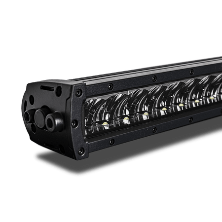 produktbillede forfra viser LUXTAR LED rampe X10 Black Edition 100W 31cm – LUXTAR