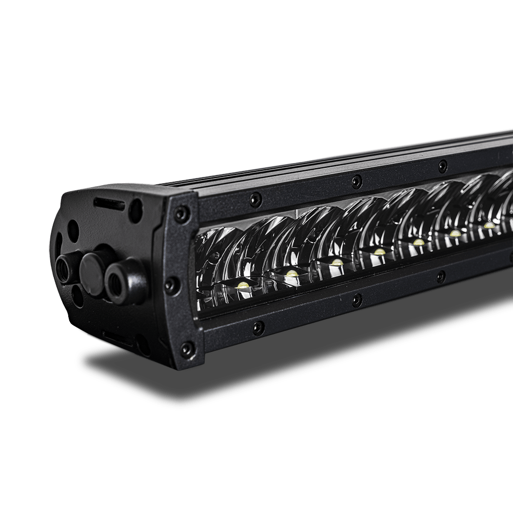 sidebillede, der viser profil og design af LUXTAR Led rampe X12 Black Edition 120W 36cm - LUXTAR