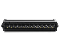 produktbillede forfra viser LUXTAR LED rampe X12 Black Edition 120W 36cm – LUXTAR