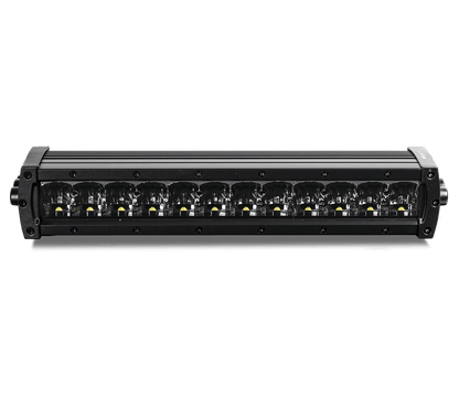 produktbillede forfra viser LUXTAR LED rampe X12 Black Edition 120W 36cm – LUXTAR