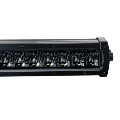sidebillede, der viser profil og design af LUXTAR Led rampe X16 Black Edition 160W 47cm – LUXTAR