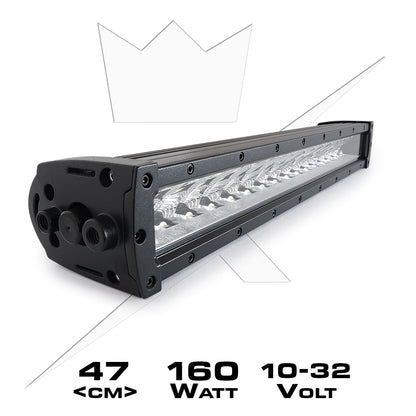 LED rampe X16 – Spot 47 cm – 120 W – nærbillede detaljer | LUXTAR