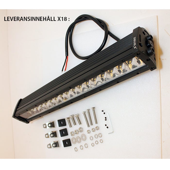 LED-rampe X18 – Spot 52 cm – 132 W – supplerende visning | LUXTAR