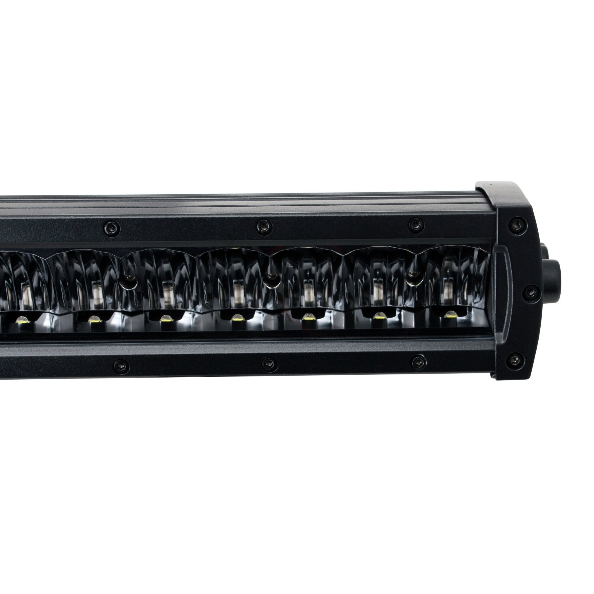 produktbillede forfra viser LUXTAR LED rampe X24 Black Edition 240W 67cm – LUXTAR