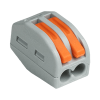 Lever Nut Wire Connector – 2 Port – LXPCT-212 – LUXTAR – produktbild framifrån | LUXTAR