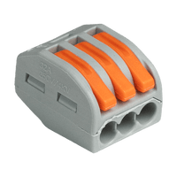 Lever Nut Wire Connector – 3 Port – LXPCT-213 – LUXTAR – produktbild framifrån | LUXTAR