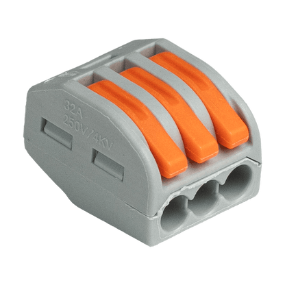 Lever Nut Wire Connector – 3 Port – LXPCT-213 – LUXTAR – produktbild framifrån | LUXTAR