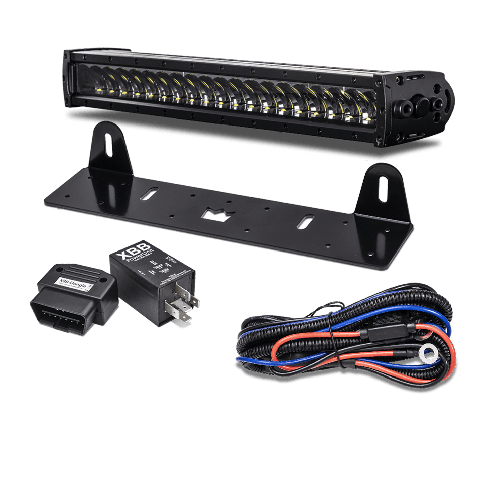 Lyspakke X20 sort Edition XBB - 146,4 W - produktbillede forfra | LUXTAR