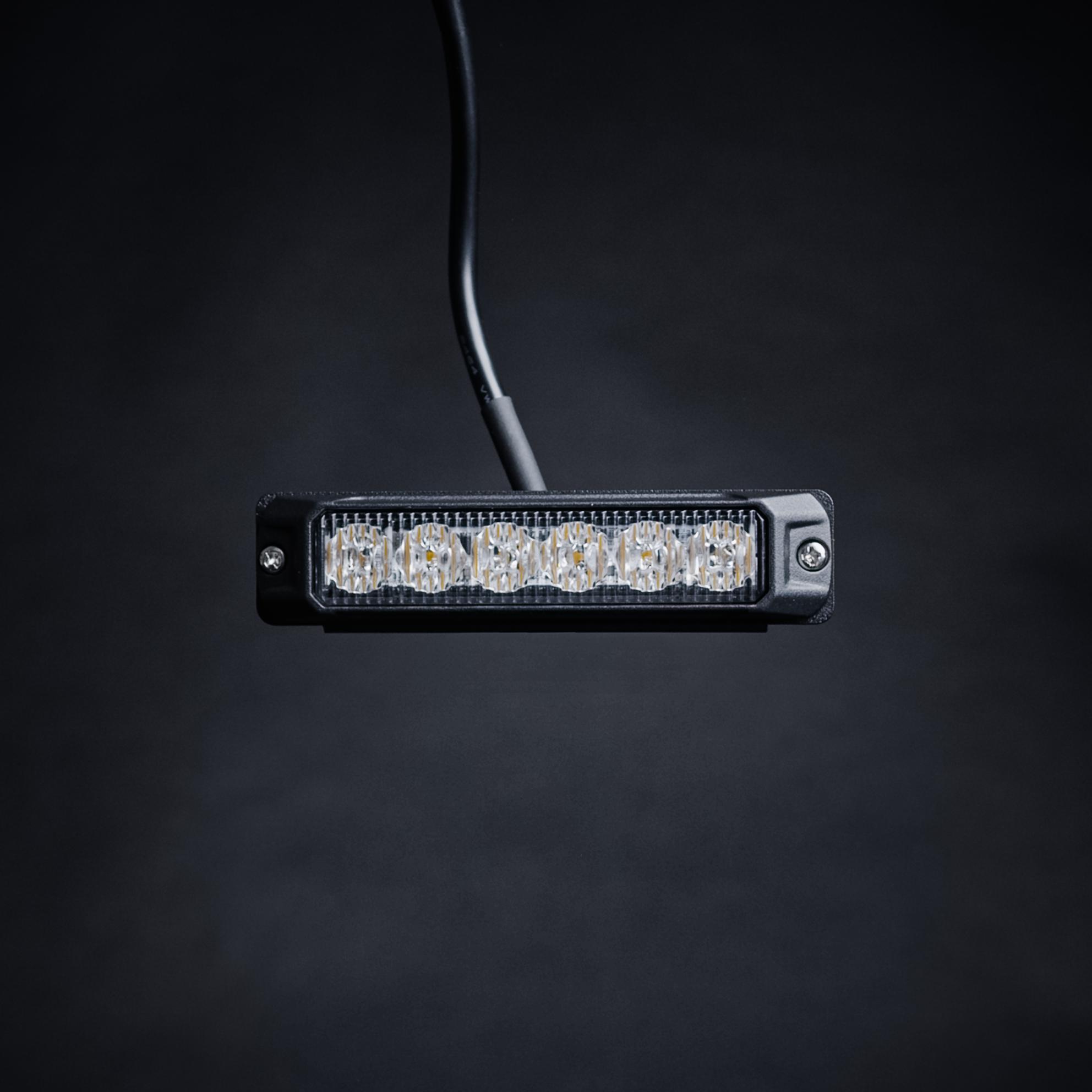 OptiFlux – Advarselslys – Amber 6 LED – 2026-10-30 00:00:00 – IP67, IP69K – LUXTAR – i brug | LUXTAR