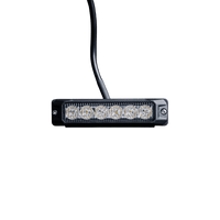 OptiFlux – Advarselslys – Amber 6 LED – 2026-10-30 00:00:00 – IP67, IP69K – LUXTAR – produktbillede forfra | LUXTAR