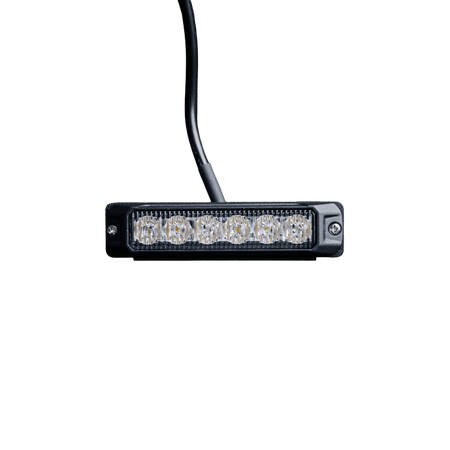 OptiFlux – Advarselslys – Amber 6 LED – 2026-10-30 00:00:00 – IP67, IP69K – LUXTAR – produktbillede forfra | LUXTAR