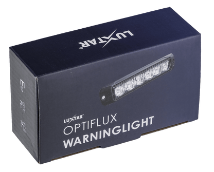 OptiFlux – Advarselslys – Amber 6 LED – 2026-10-30 00:00:00 – IP67, IP69K – LUXTAR – dimensionsspecifikation | LUXTAR