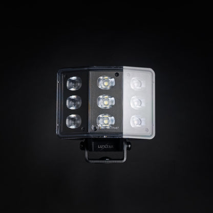 närbild på detaljer och material av Arbetsljus PRO Noir WL60 Curved – 60W – LUXTAR