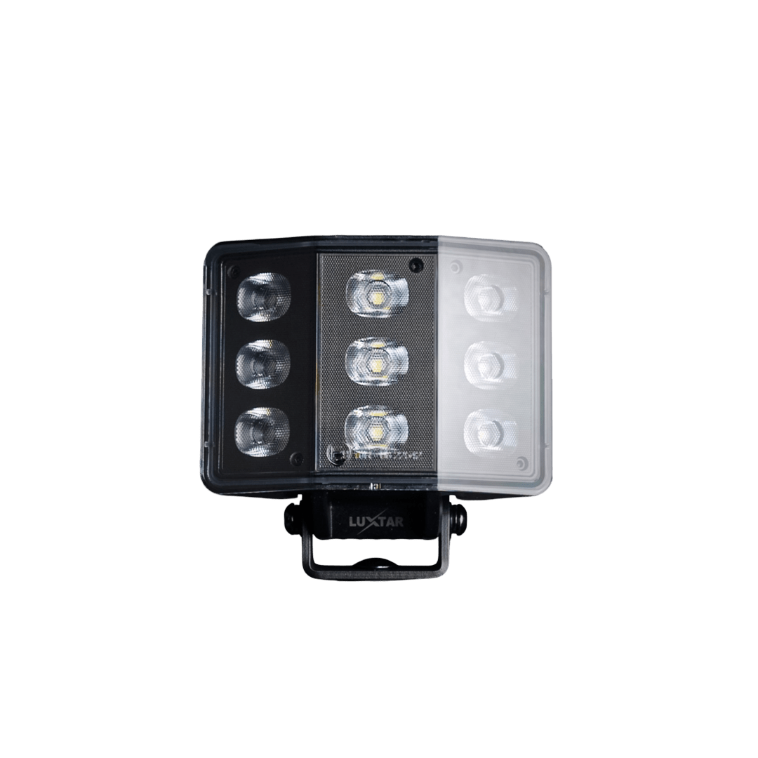 produktbild framifrån visande Arbetsljus PRO Noir WL60 Curved – 60W – LUXTAR