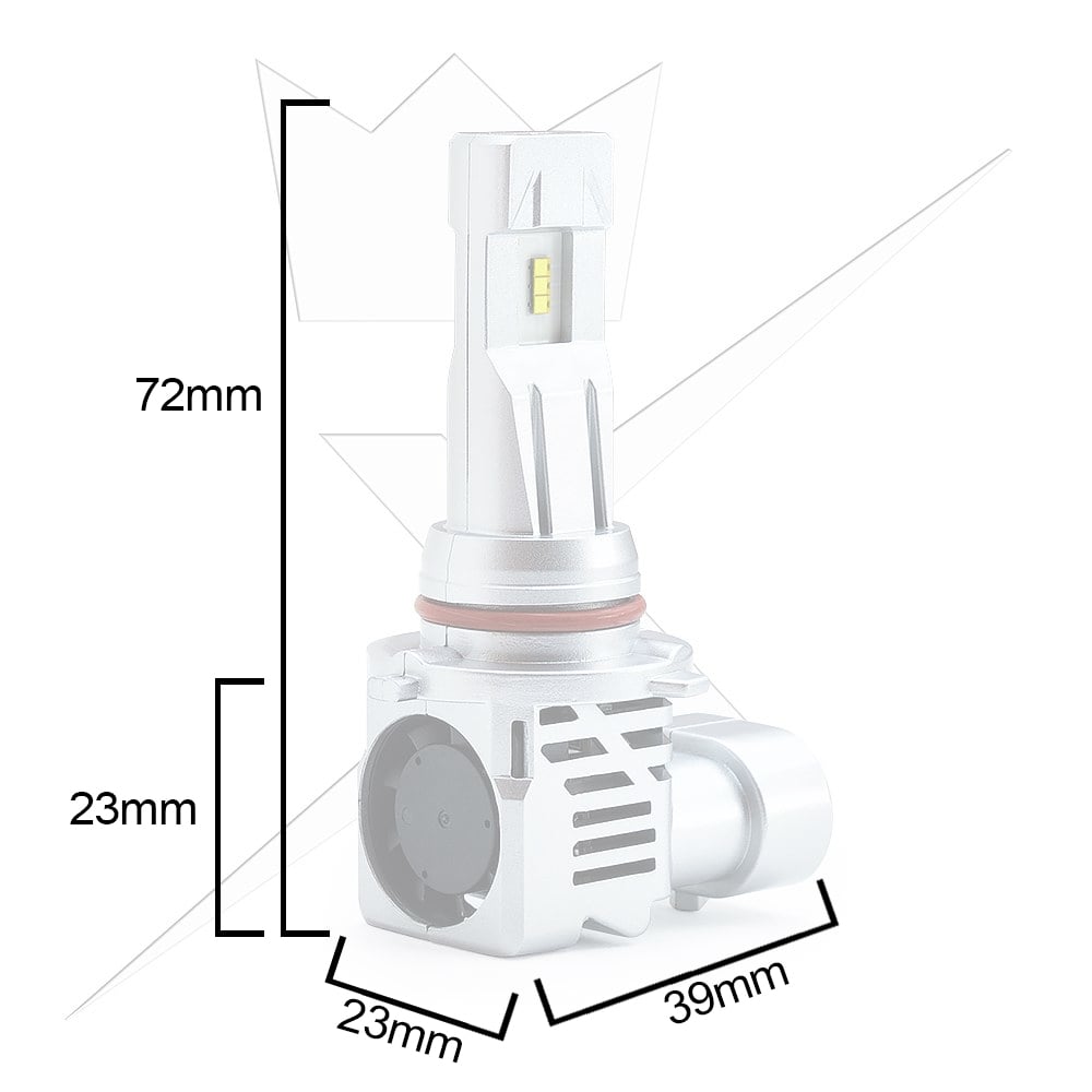 ® Q1 LED 9005 – 25W – 9-32V DC – LUXTAR – emballage og indhold | LUXTAR