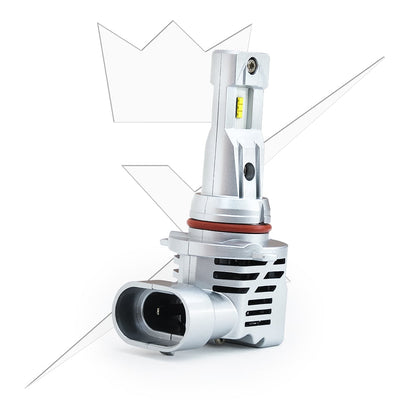 ® Q1 LED 9005 – 25W – 9-32V DC – LUXTAR – produkt set fra siden | LUXTAR