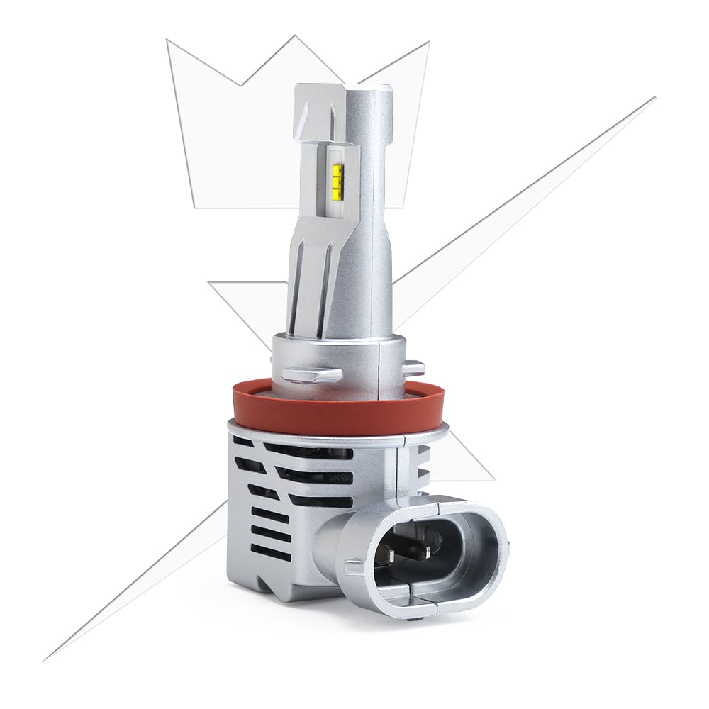 ® Q1 Led H11 – 25W – 9-32V DC – LUXTAR – produkt set fra siden | LUXTAR