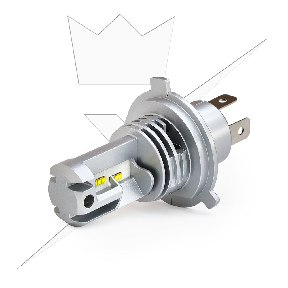 ® Q1 Led H4 – 25W/25W – 9-32V DC – LUXTAR – emballage og indhold | LUXTAR